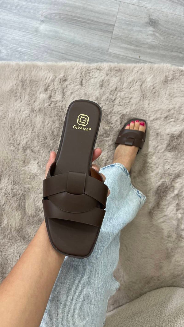 Mara slippers bruin
