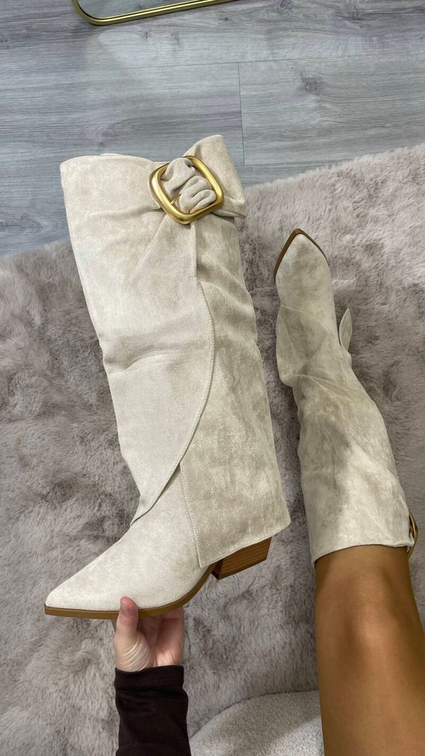 Isabella laarzen beige
