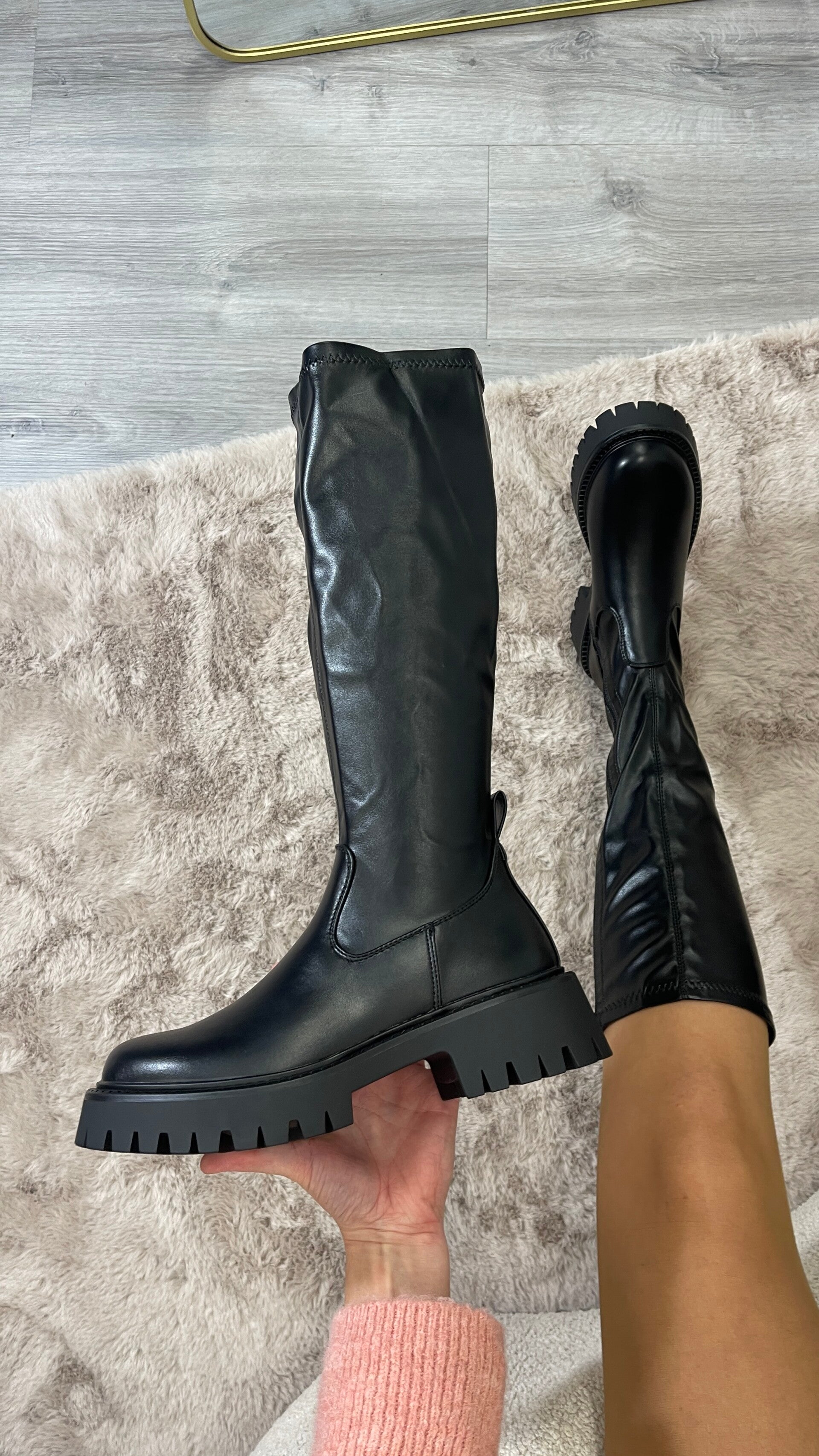 Puck boots zwart