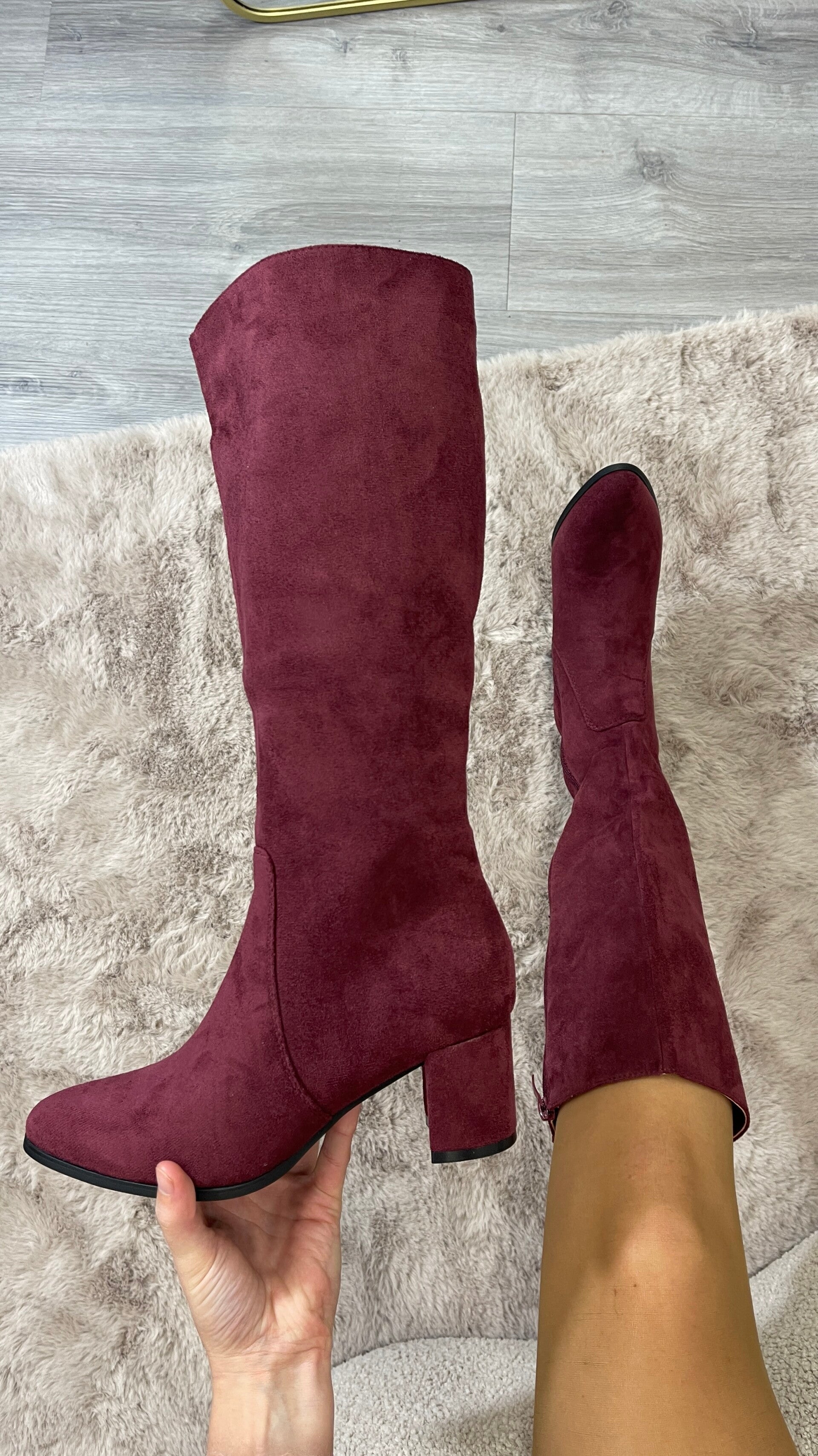 Emily laarzen burgundy