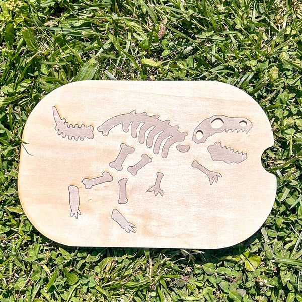 🦖 Plaque Dinosaure – Activité Fouille & Puzzle