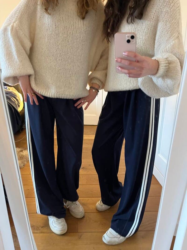 Isabel striped pants ★ navy