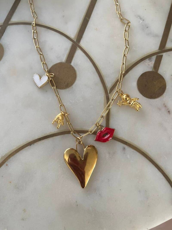 rosa bedel ketting ★ #1