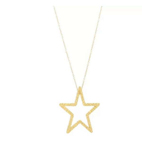 Space star ★ necklace gold & silver