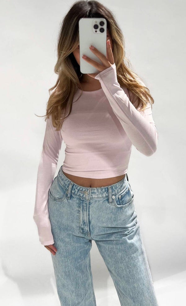 Leela top ★ baby pink