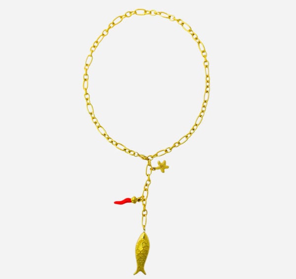 Happy fish charm ★ necklace