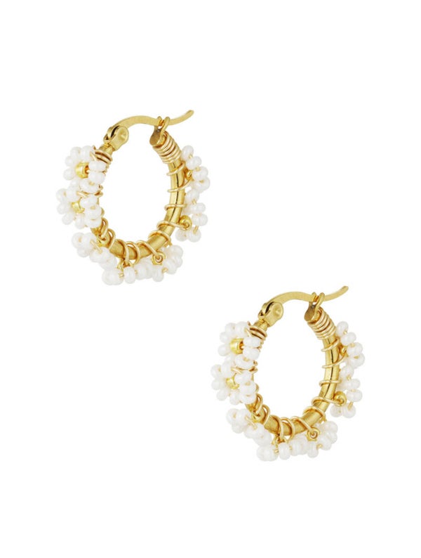 Bloom earrings ★ wit