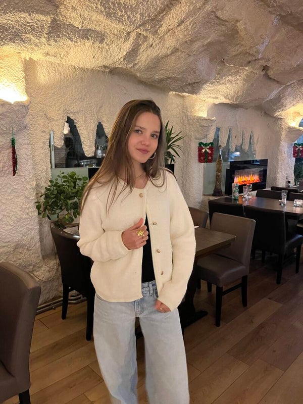 Lizzy teddy vest ★ white