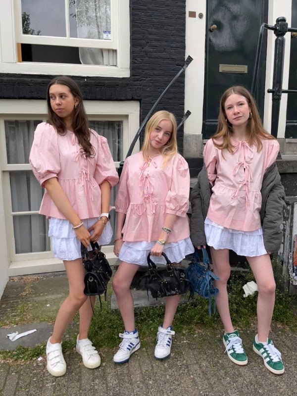 Amsterdam bow blouse ★ pink
