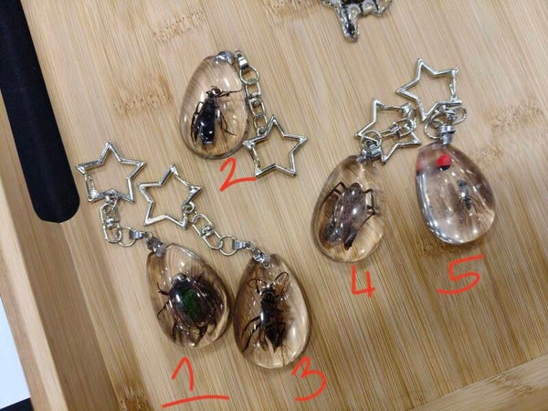 Resin keyrings