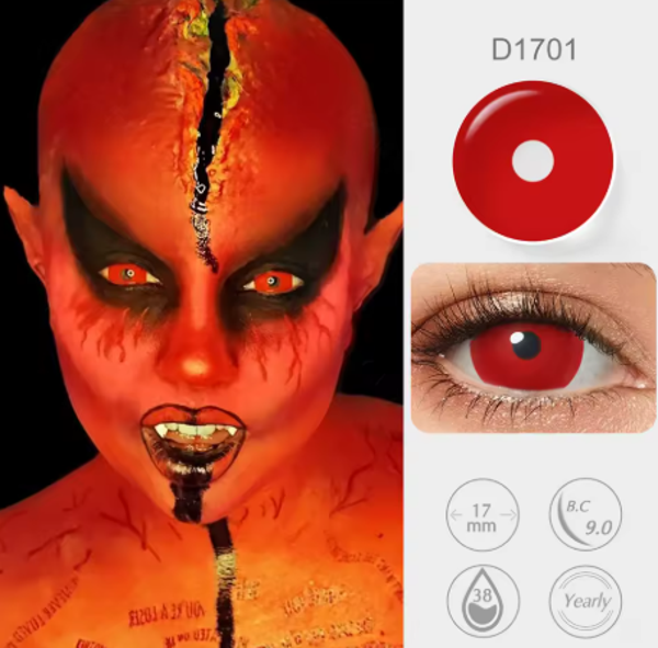 Lentille Rouge - Vampire -