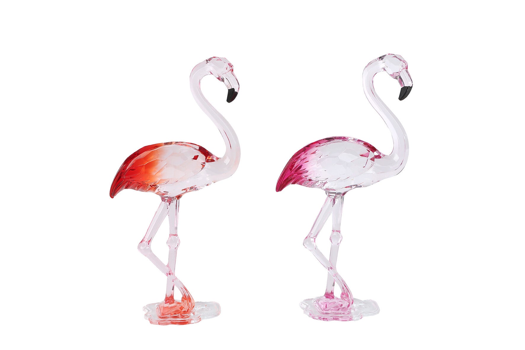 Flamingo Beeld Acryl Rood of Roze – Moderne Decoratie 16 cm