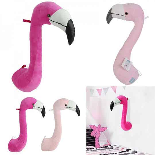 Flamingokop voor de kinderkamer