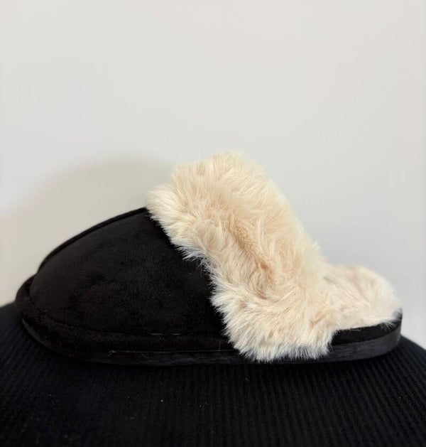 Pantoffels zwart