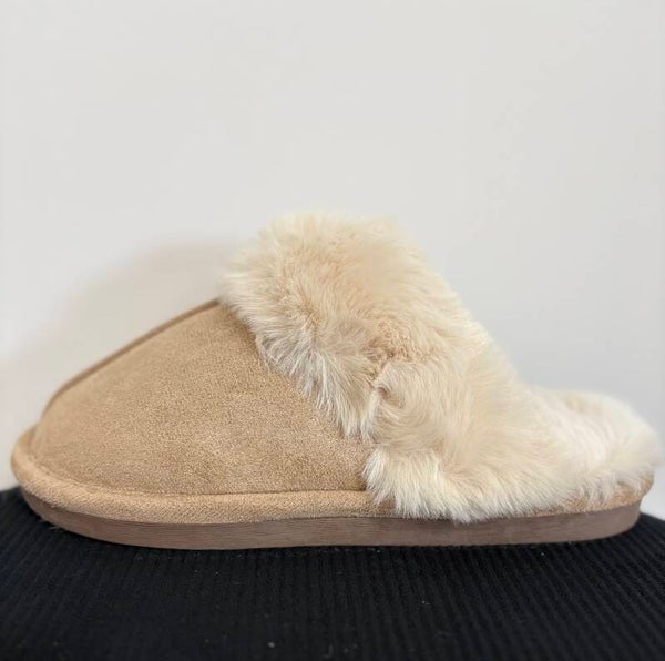 Pantoffels taupe