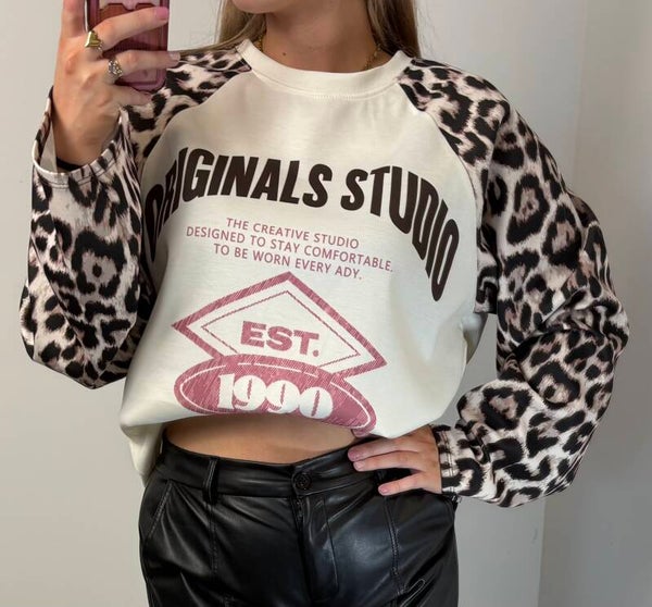 Longsleeve panterprint