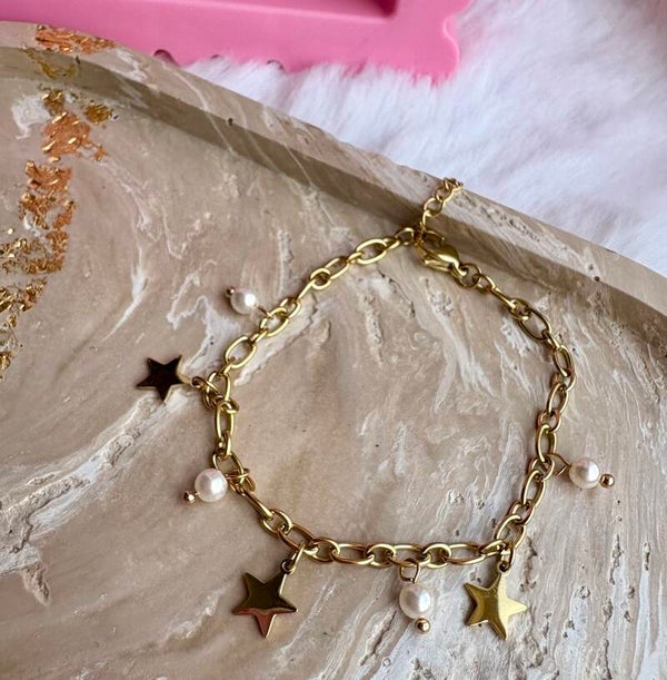 Armband starry night goud
