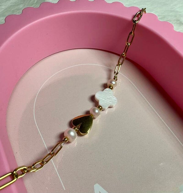 Enkelbandje bedels goud