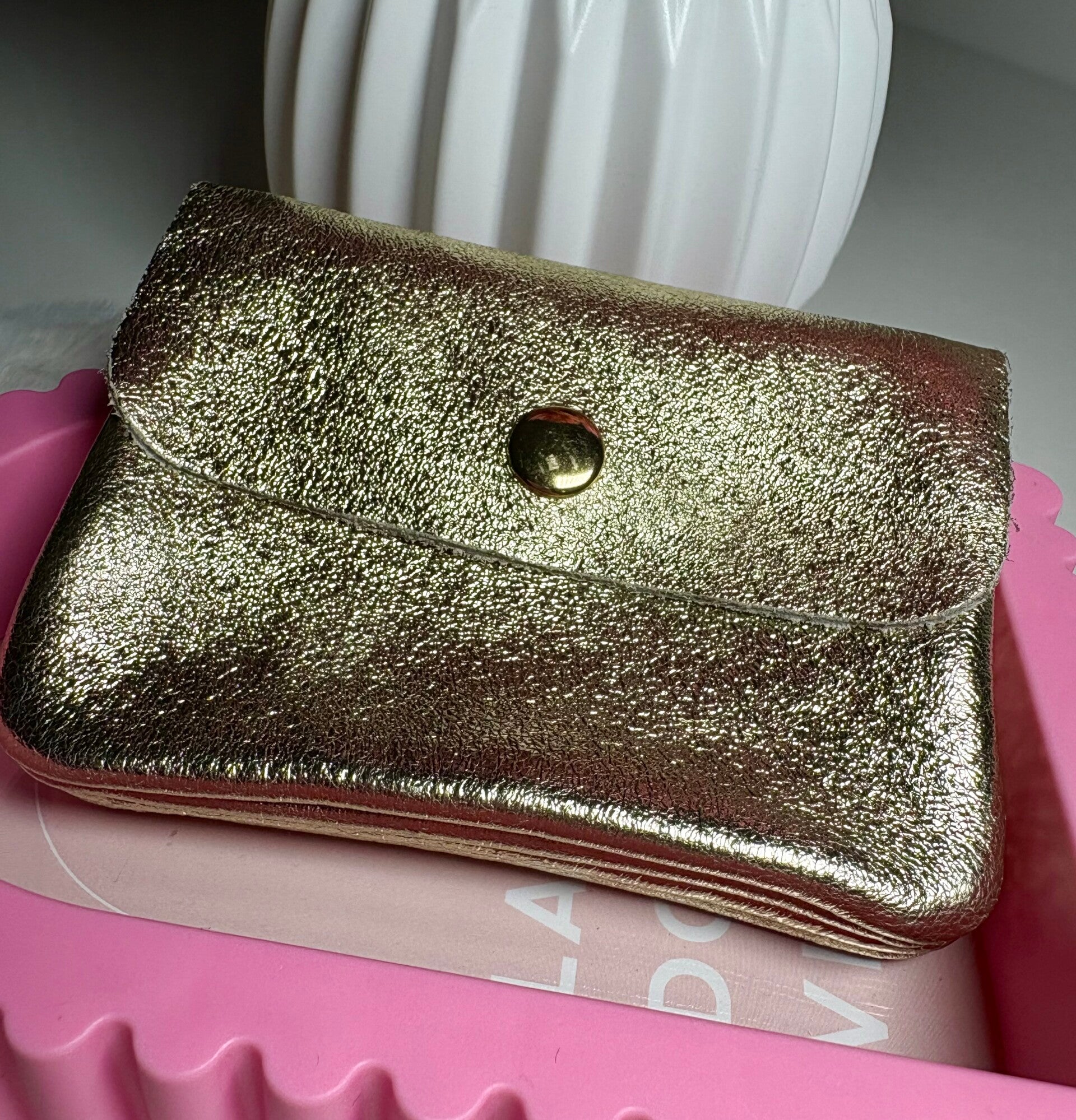 Portemonnee goud metallic