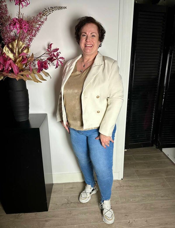 PLUSSIZE Jas beige