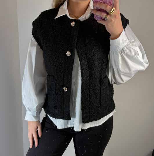 Gilet zwart