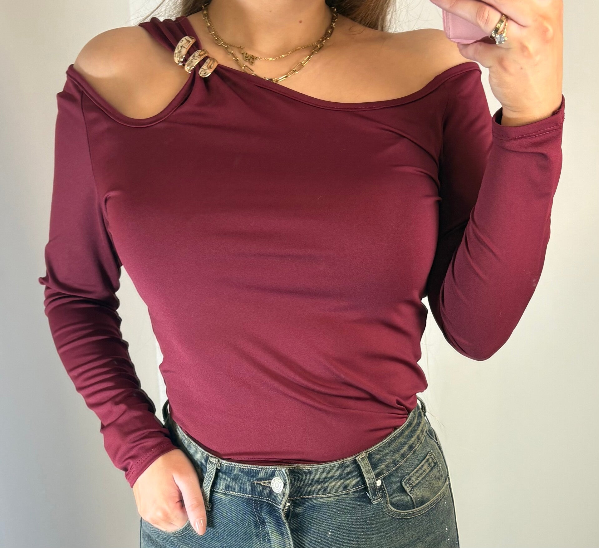 Top nienke bordeaux