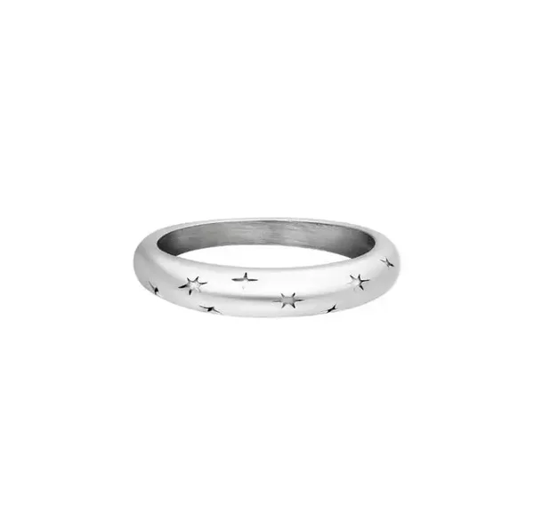 Ring starry sky zilver