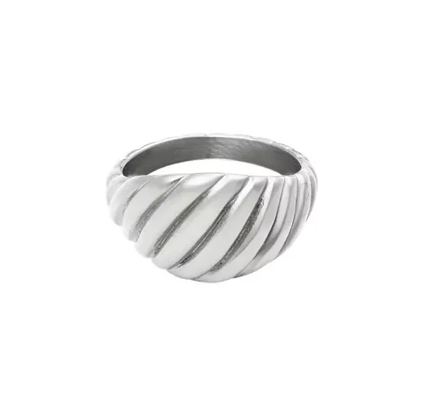 Ring baquette zilver