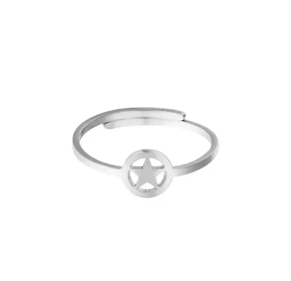 Ring star zilver