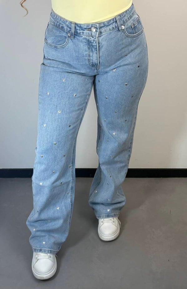 Jeans hartjes zilver redial