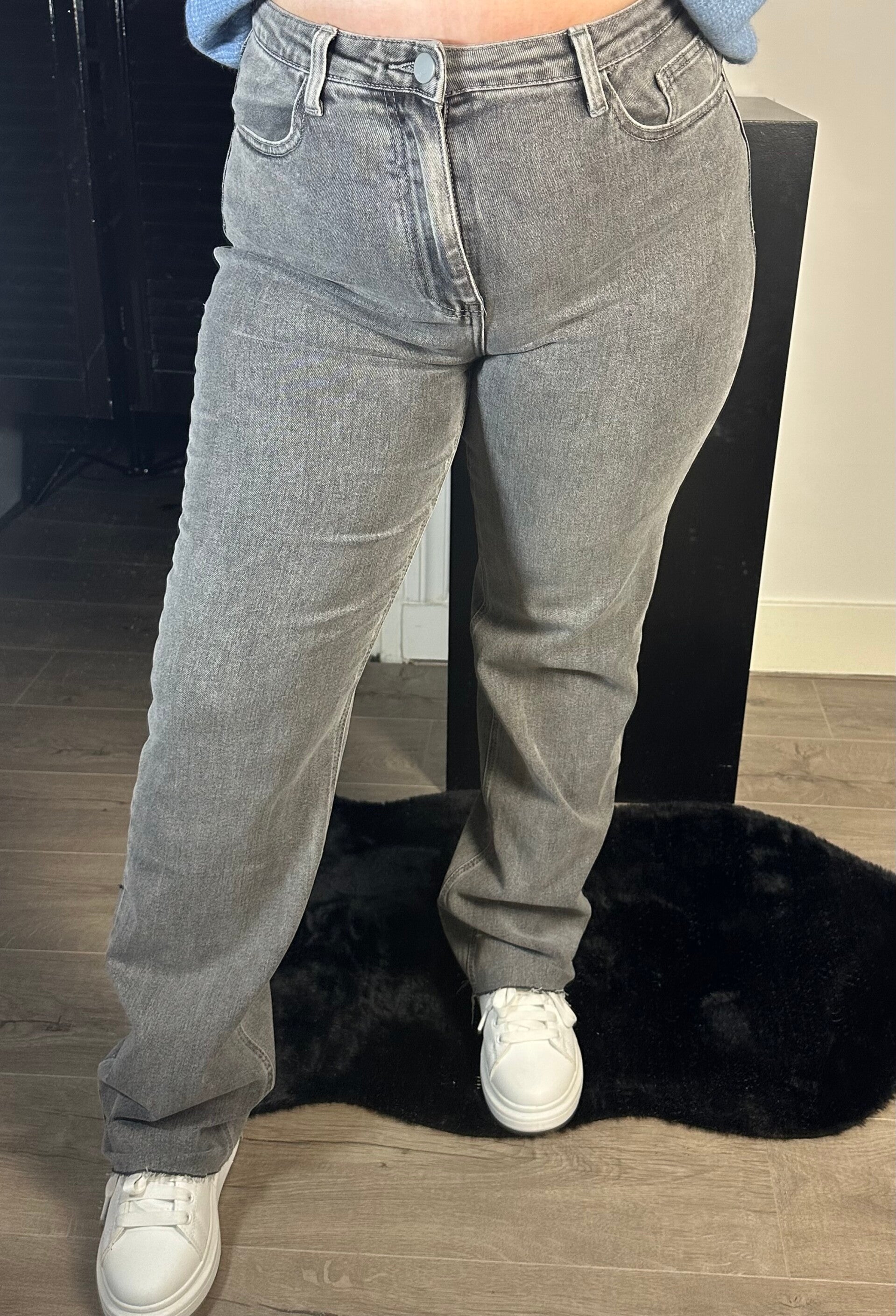 Jeans redial grijs straight leg