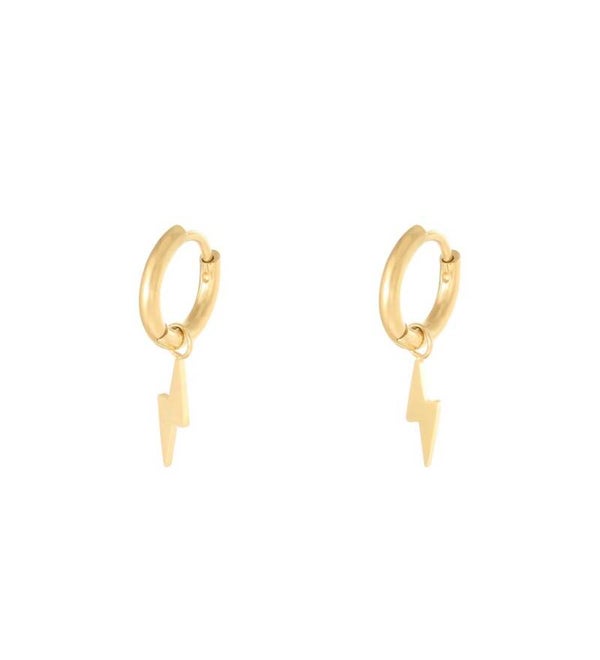 Oorknopjes bliksem goud