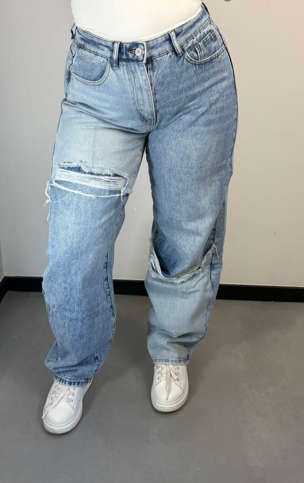 Balloon jeans blauw