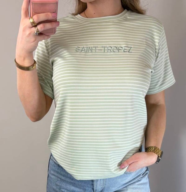 T-shirt tropez groen