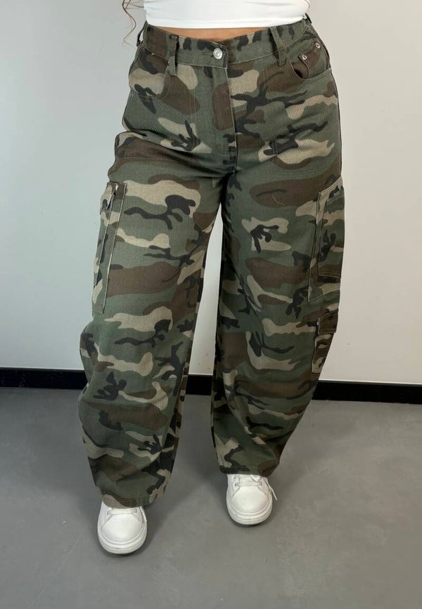 PRE-ORDER Jeans legerprint balloon