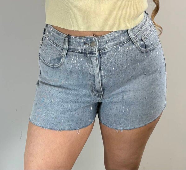 Korte broek diamandjes