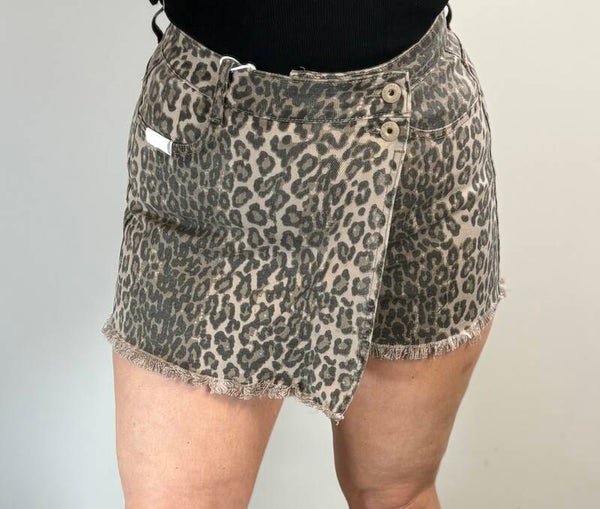 Skort panterprint