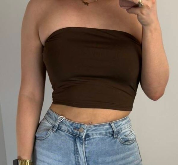 Top strapless chocolate by swan