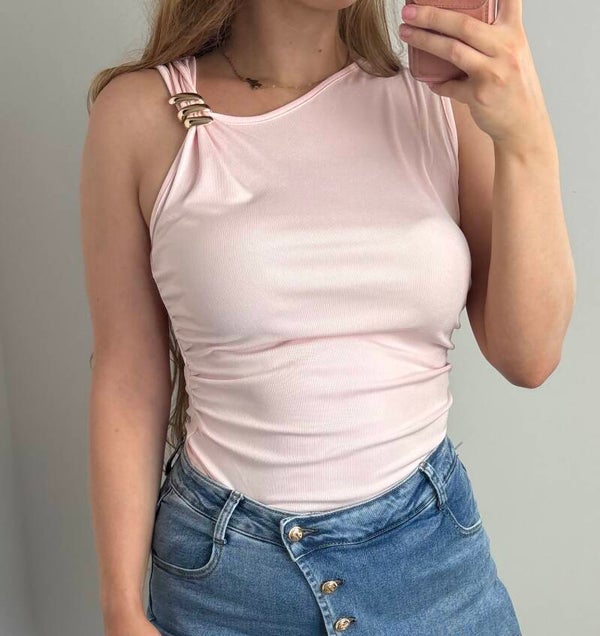 Top juliana roze