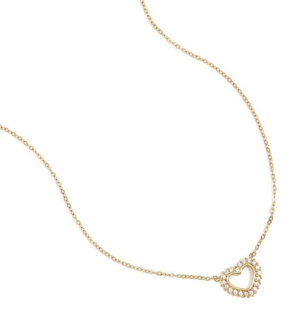 Ketting hart diamand goud