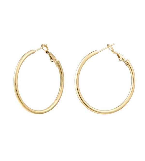 Oorbellen basics hoops klein goud