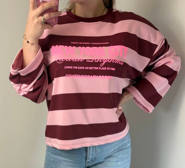 Long sleeve new york roze