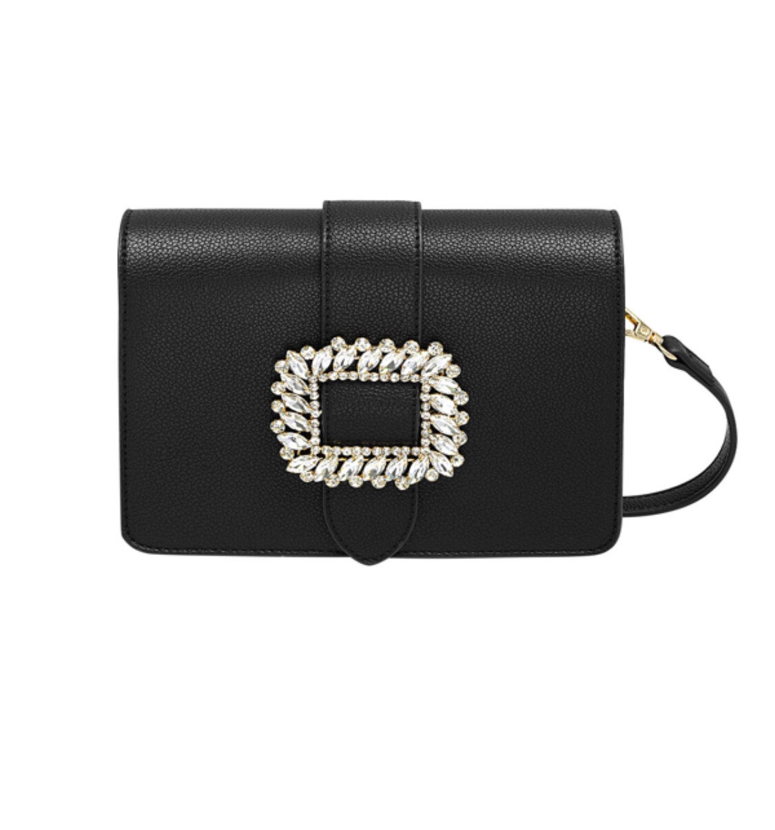 Tas gesp diamant zwart