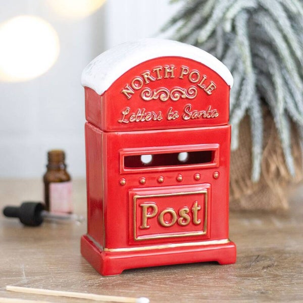 Brûle-parfum Boîte aux lettres de Noël « Lettres au Père Noël »