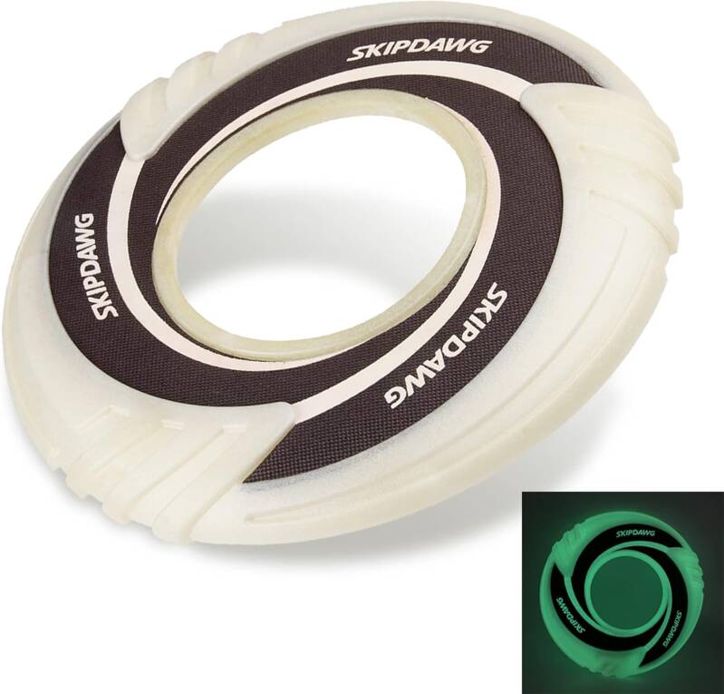 Top dog toy flying floating dog ring