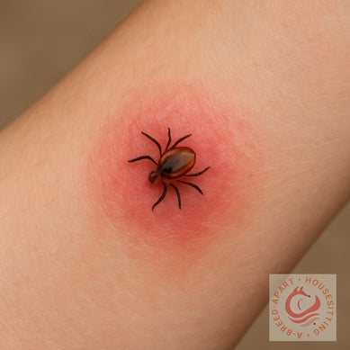 Tick bites on people and dogs in the Cotswolds