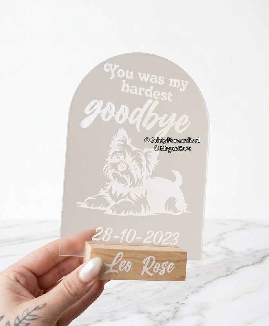 Memorial plaque 20cm