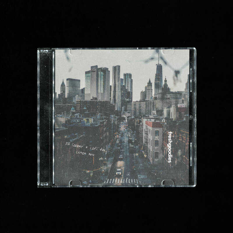 CD mockup of Lenox Ave by Lofi Sax & JB Cooper
