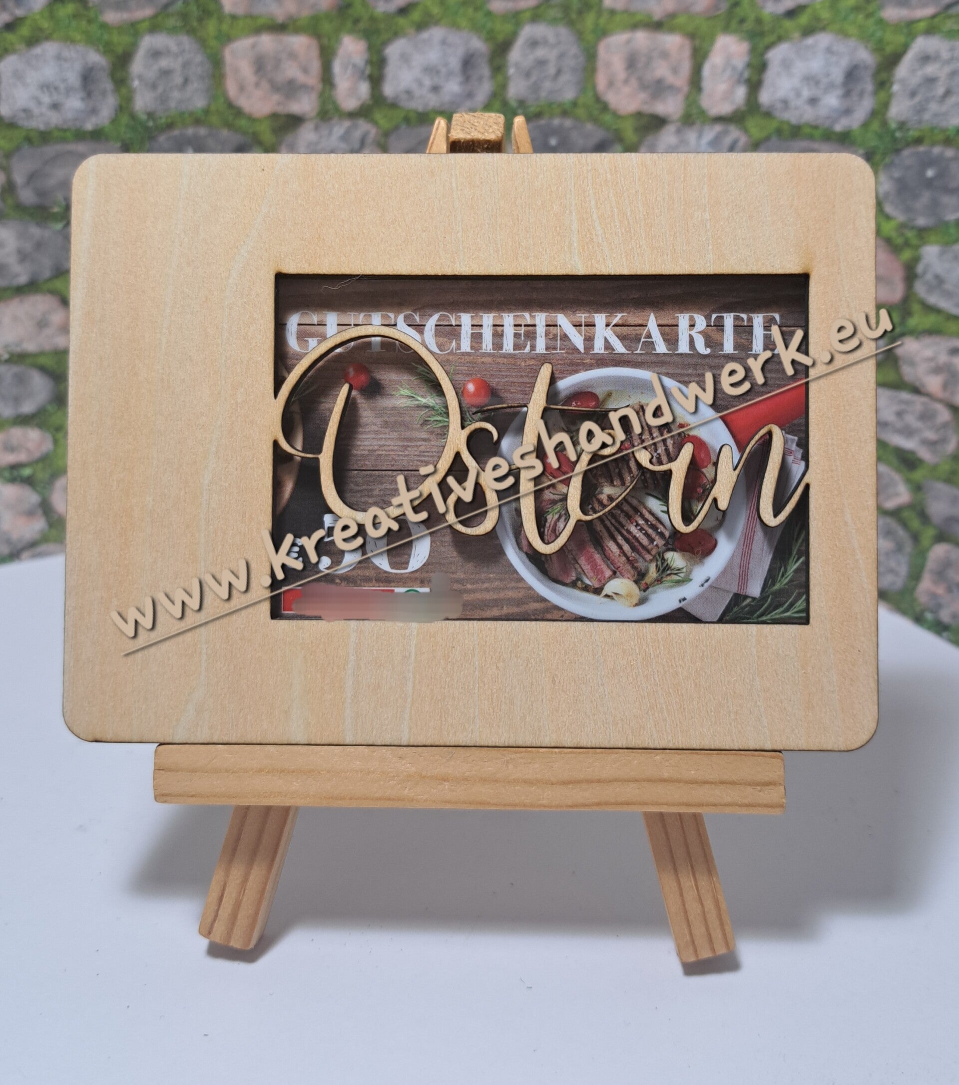 Gutscheinkartenbox innen: 9x5,7x0,3cm individuell gestaltbar