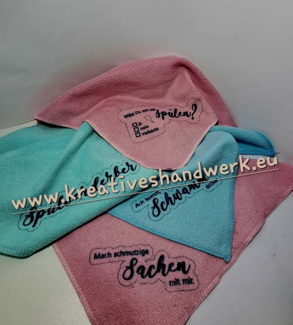 Putz-Tuch Microfaser 30x30 - Personalisierbar